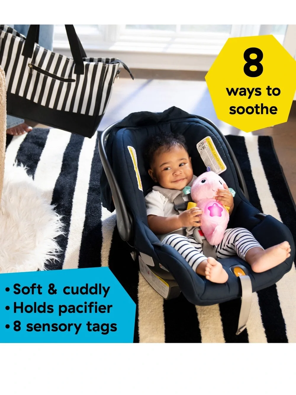Baby Einstein Sea Dreams Seahorse Plush Soother for Babies 0 Months+